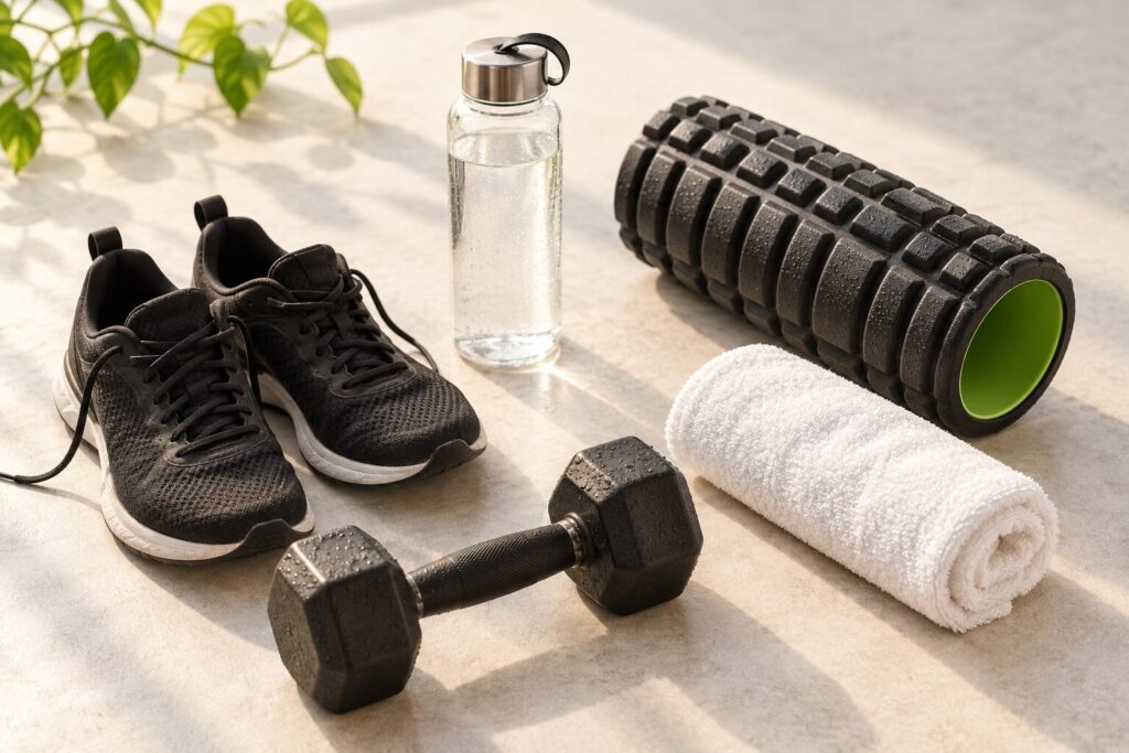Sportmaterialen voor training en herstel na het sporten